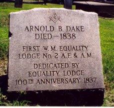 Arnold B. Dake Tombstone