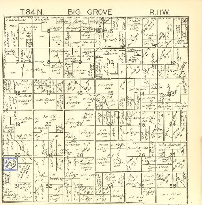 Big Grove Twp Benton Iowa