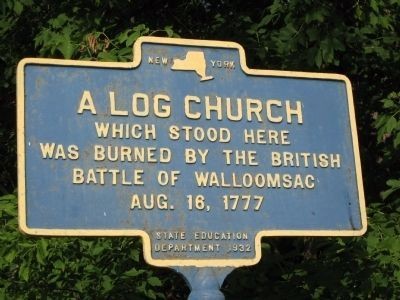 White Creek Log Church Marker